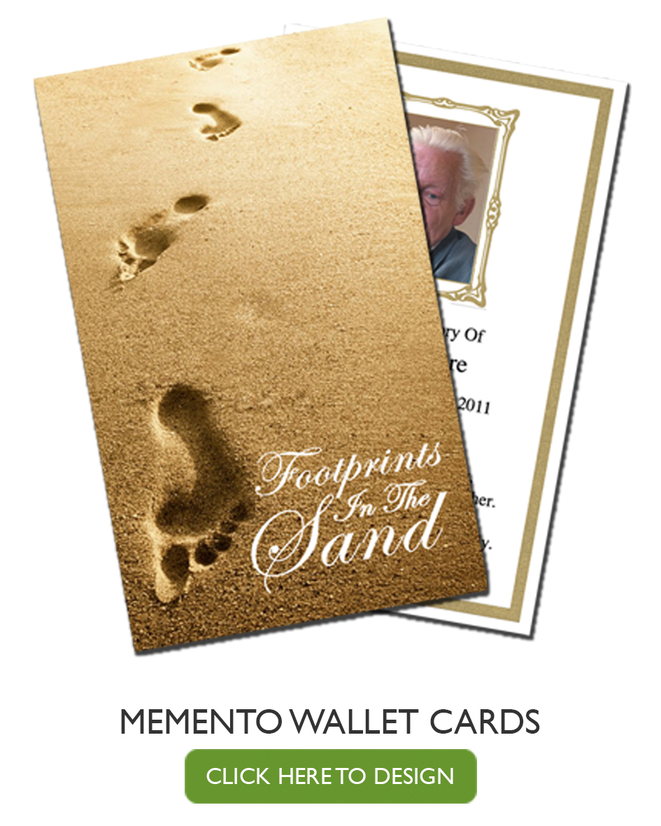 memorial wallet cards